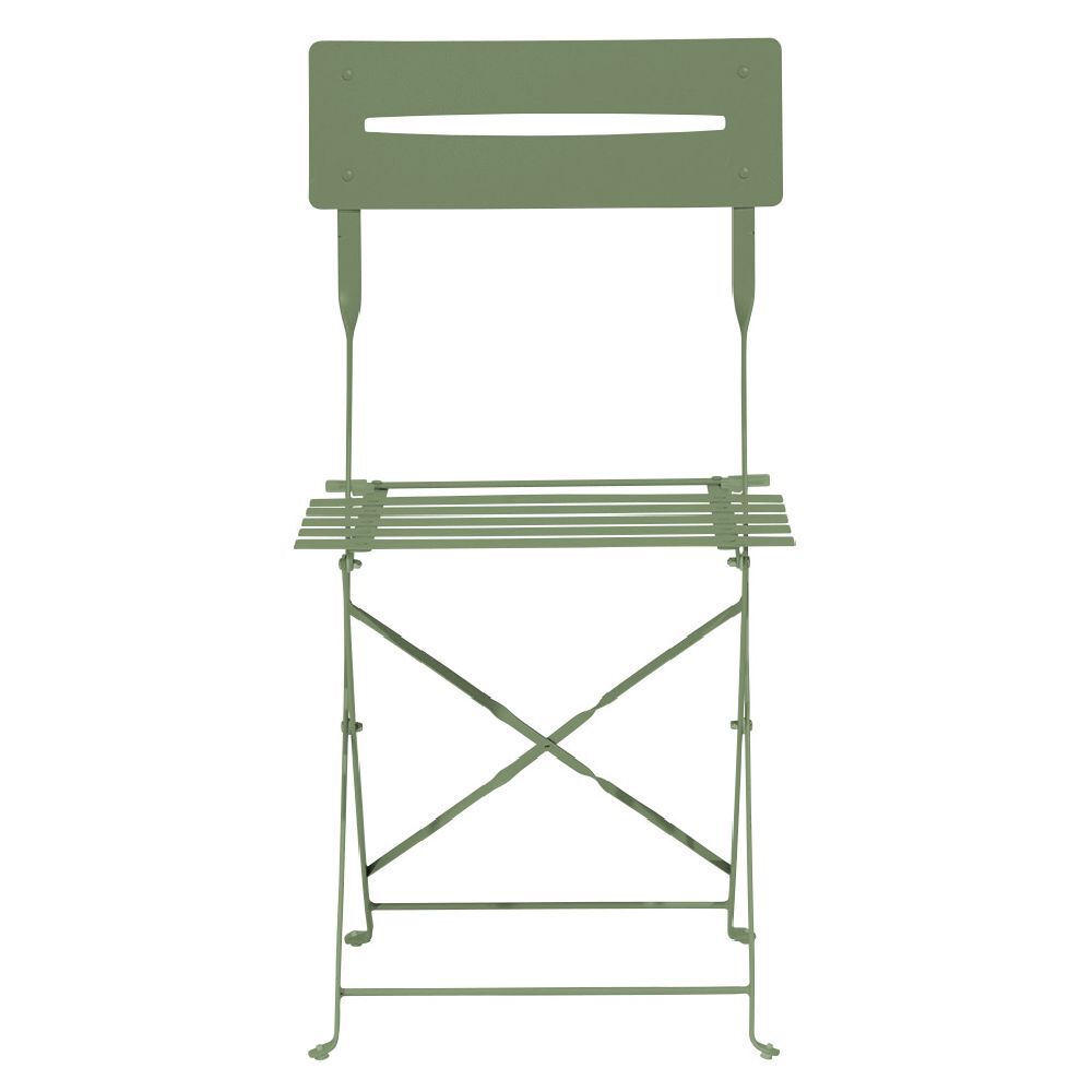 Chaise de jardin pliante Boston métal vert