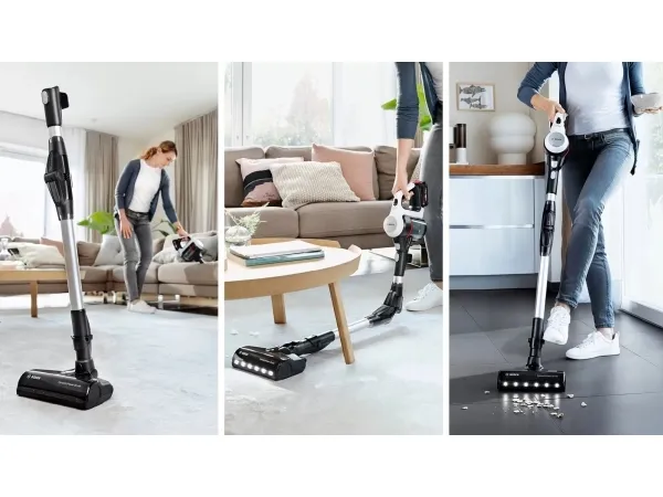 Bosch Unlimited 7 BCS711XXL - Støvsuger - pind/håndholdt (2-i-1) - uden pose - ledningsfri - hvid - 1 batteri, inkluderet oplader