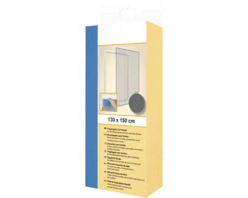 Horren beschermen zonder boren antraciet 130x150 cm