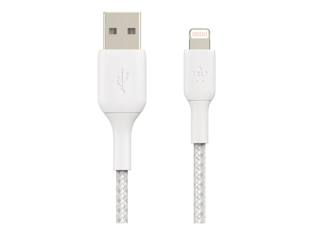 Belkin BoostCharge - Lightning-kabel - Lightning han til USB han - 1 m - hvid