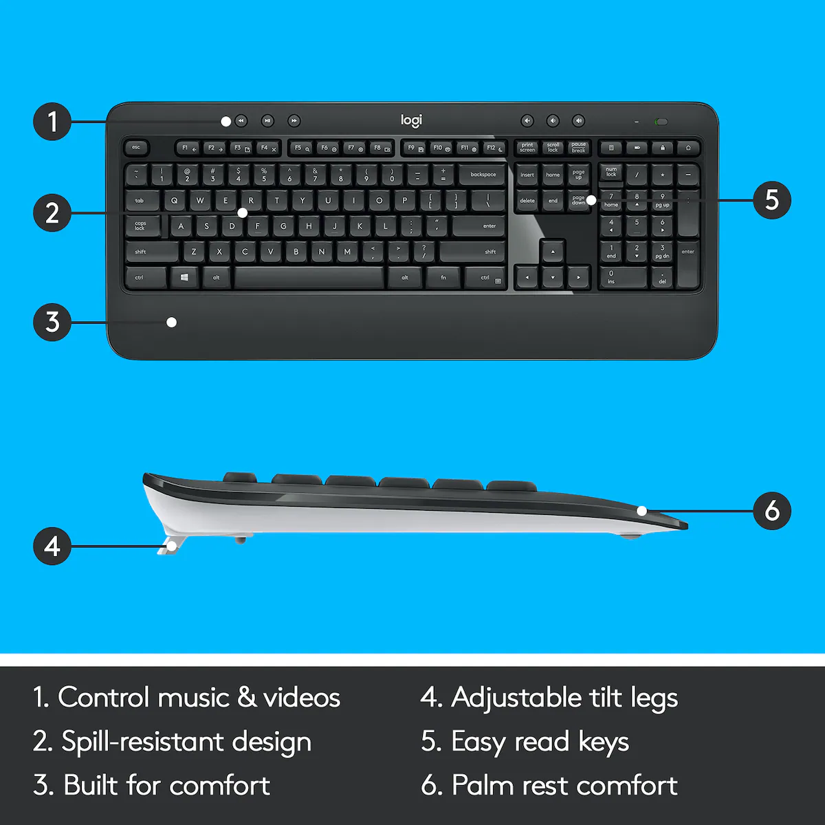 Logitech MK540 tastatur og mus
