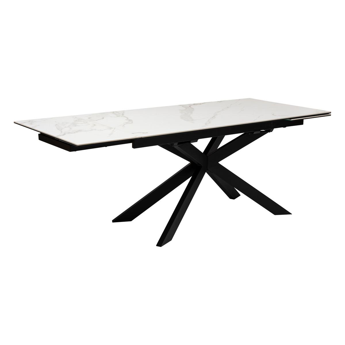 TABLE A MANGER EXTENSIBLE BOOT BLANC D.160X90X76CM