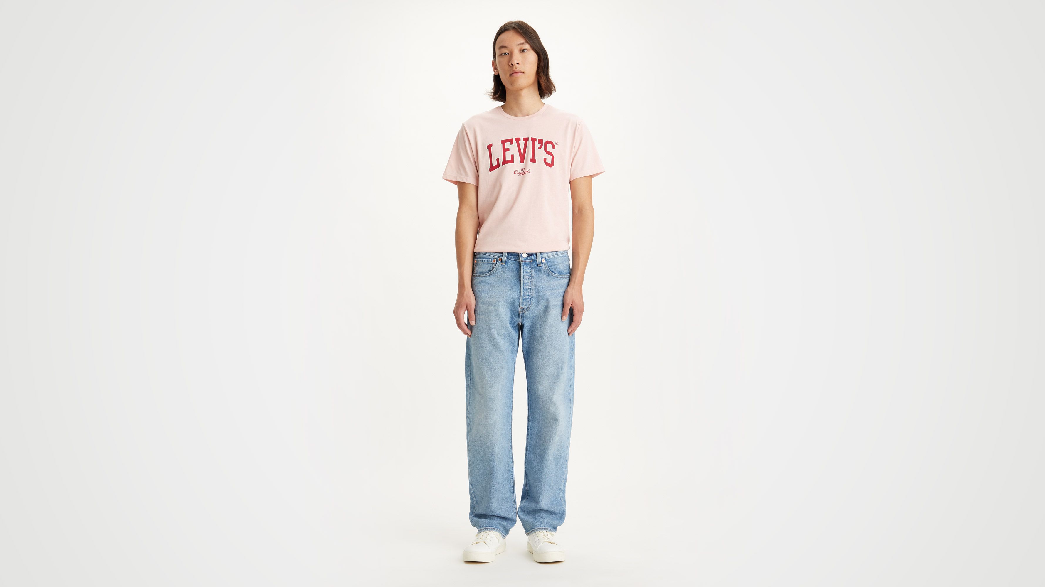 Jean 501® Levi's® Original - Light Indigo Worn In - Bleu