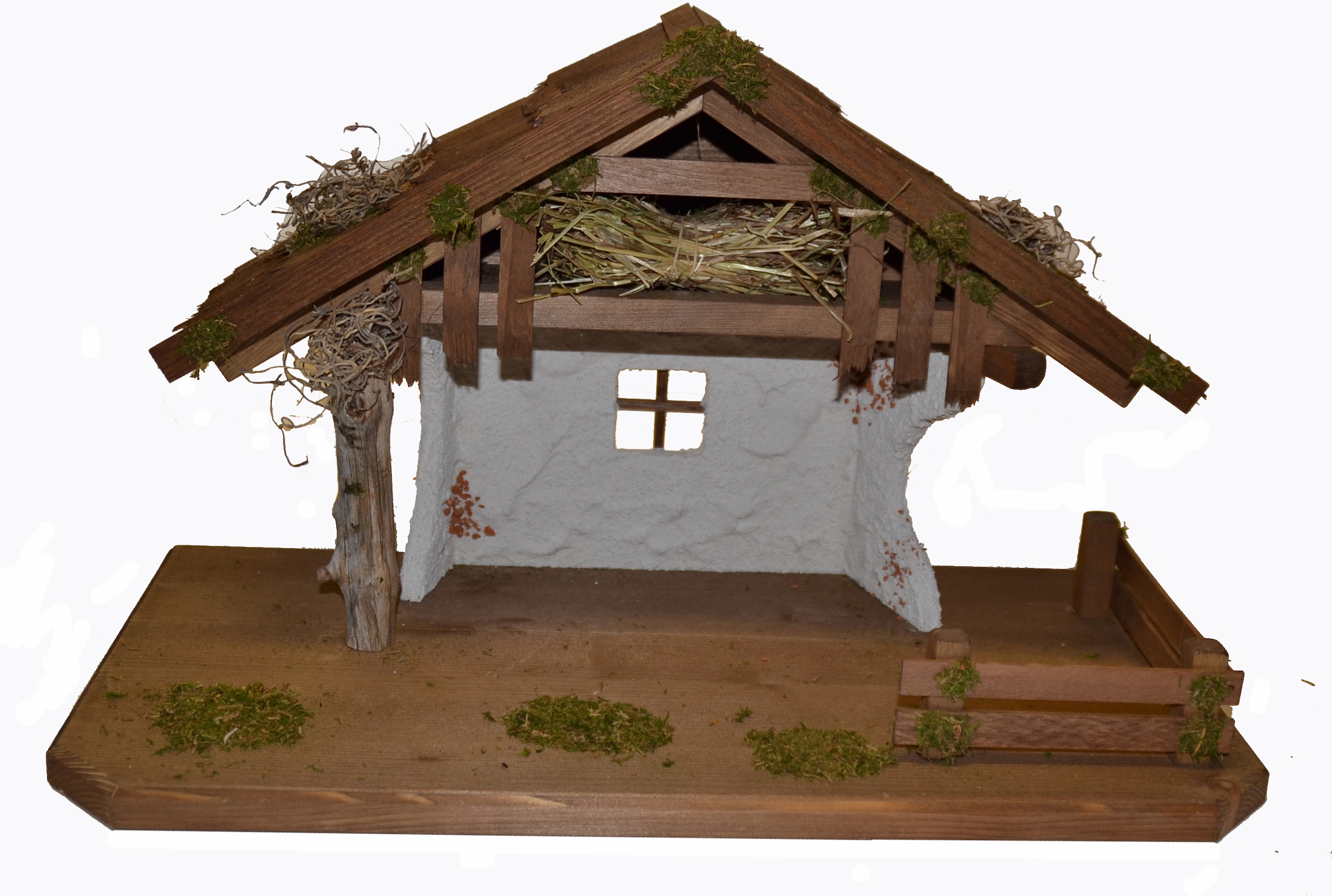 Alfred Kolbe Krippe »Weihnachtsdeko« aus Holz, 50x25x32 cm, für Figuren bis 11 cm Höhe