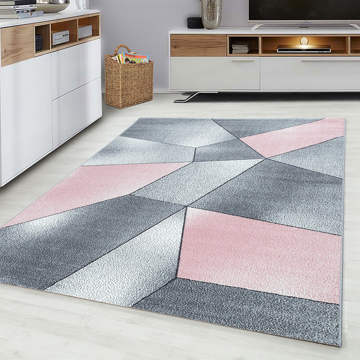 Modern Vloerkleed - Brick Roze 1120 | Stijlvol design