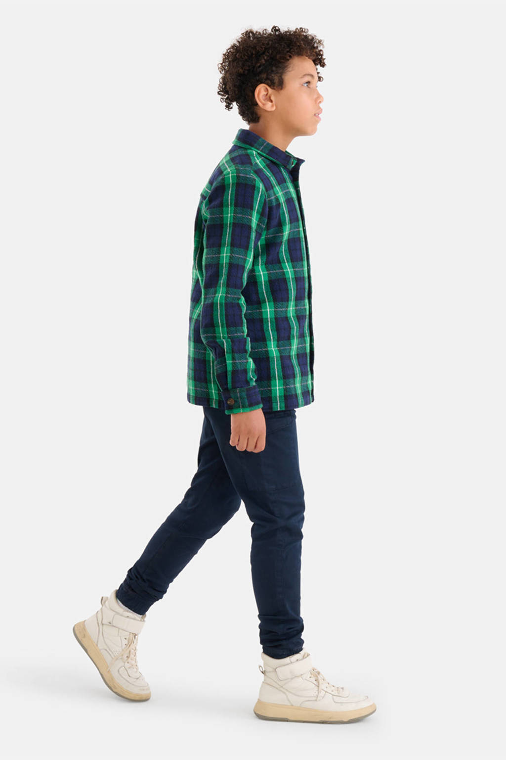 Shoeby regular fit broek donkerblauw