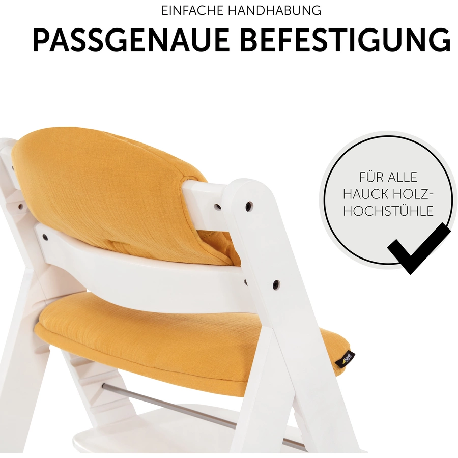 hauck Hochstuhlauflage Select Muslin Honey
