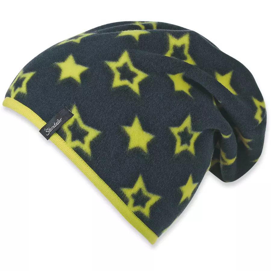 Sterntaler Girls Slouch-Beanie Sterne Microfleece marine