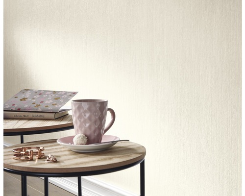 Vliesbehang 10004-14 GMK Fashion for Walls effen crème glitter