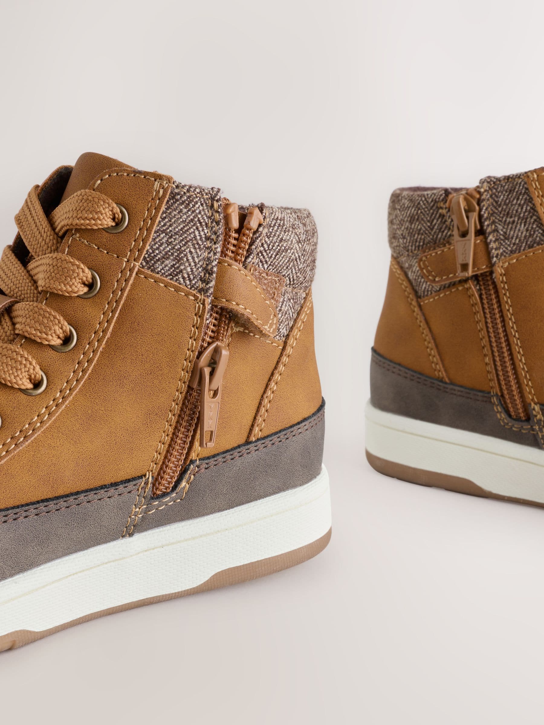 Lichtbruin - Warm gevoerde hoge boots