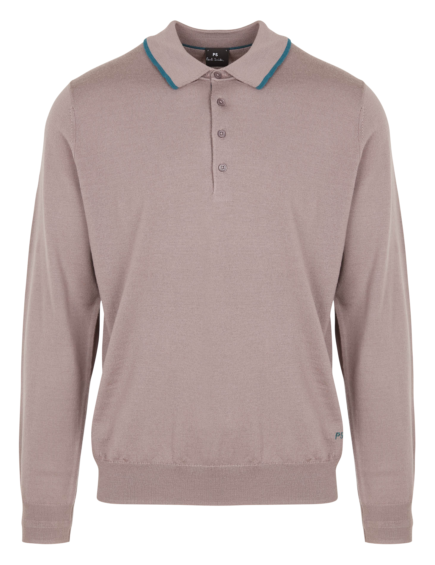 Pull col polo en laine| Violet