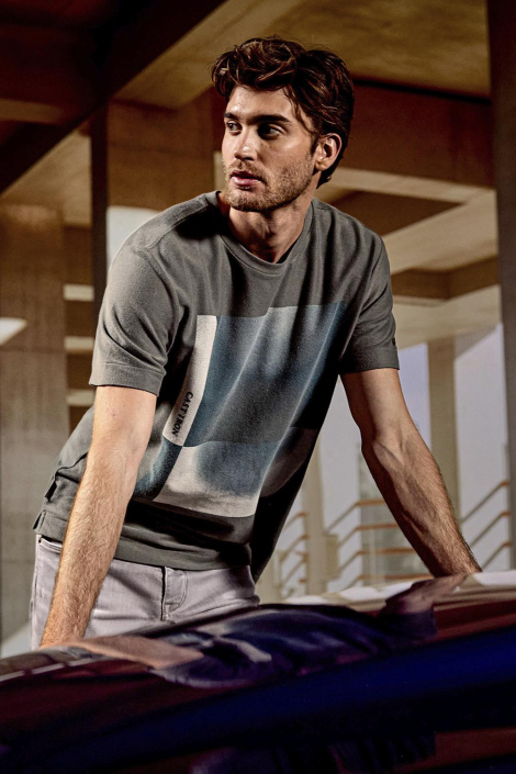 Cast Iron groene heren t-shirt
