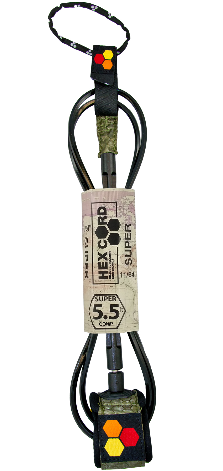 Channel Islands CI Super Comp Leash 5.5' x 11/64