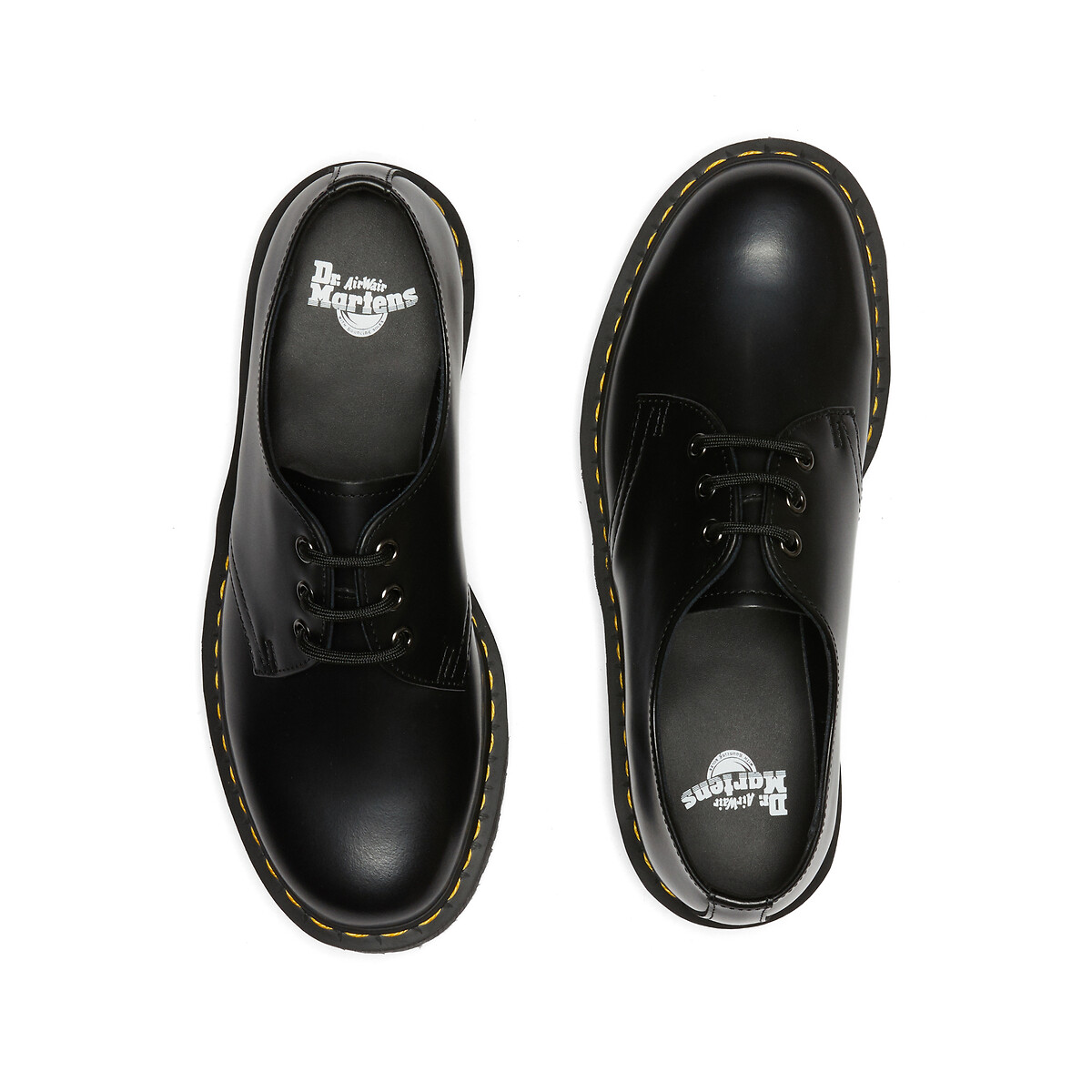 DR. MARTENS<br>Sapatos derby de couro com sola plataforma 1461 Quad