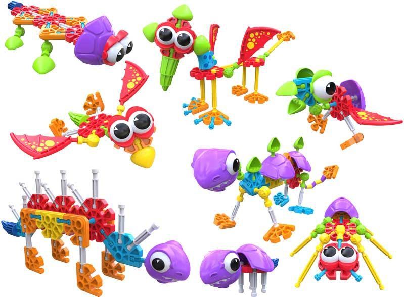 Kid K'Nex - Dino Dudes - Bouwset - Multikleur - 100 Onderdelen