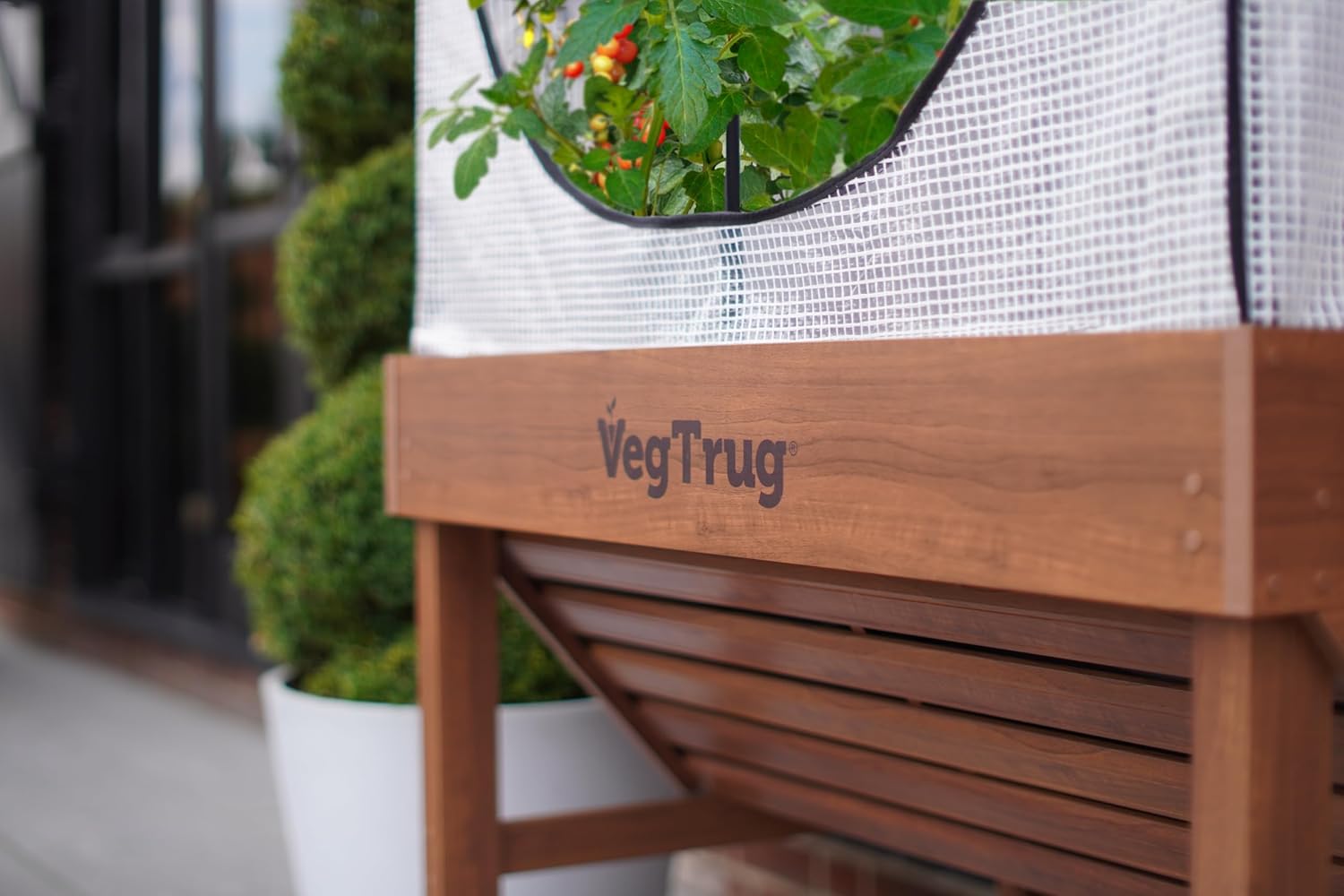 VegTrug® Gewächshausaufsatz Classic - Hochbeet Abdeckung mit Micro-Net-Funktion & PE-Folie - Frühbeet Aufsatz für Pflanzkasten - 99,5x72x90 cm