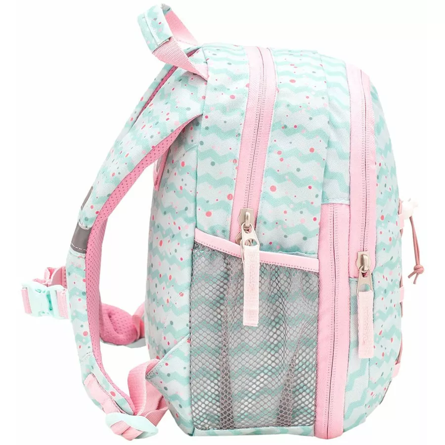 Belmil Kindergartenrucksack Mini Kiddy Kindergartenrucksack für 1-3 Jährige Kinder mit Brustgurt Little Flamingo