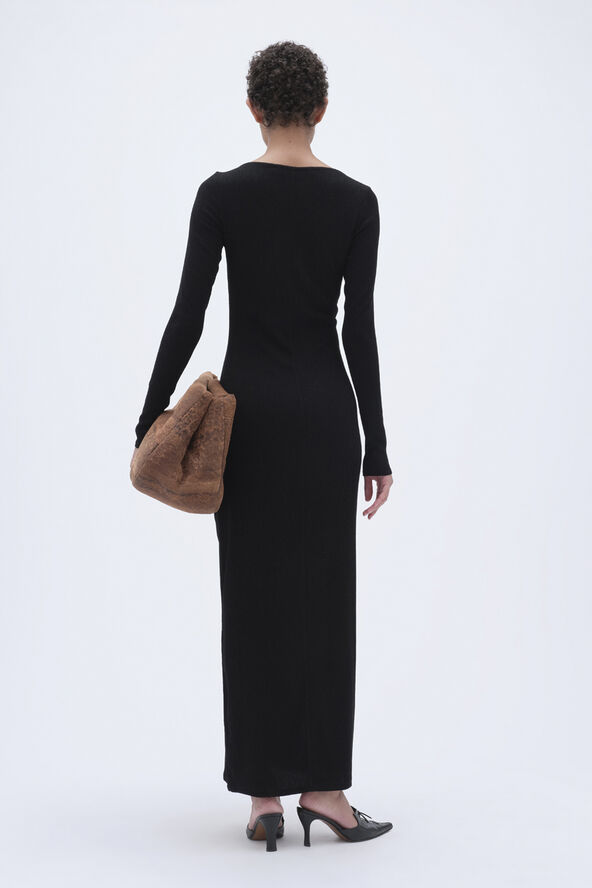 REMAIN Long Sleeve Maxi Dress Black