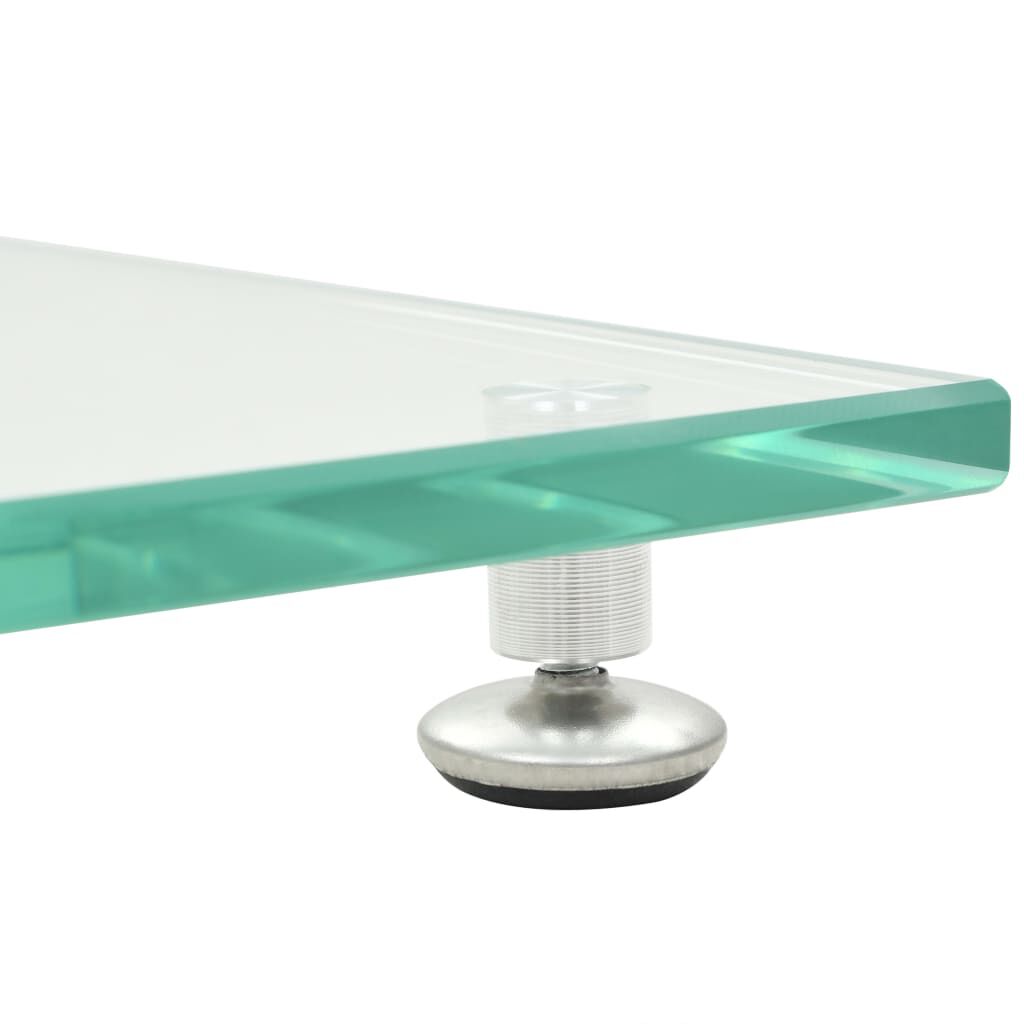 vidaXL Luidsprekerstandaards met dubbele pilaren, 2 stuks, zilver
