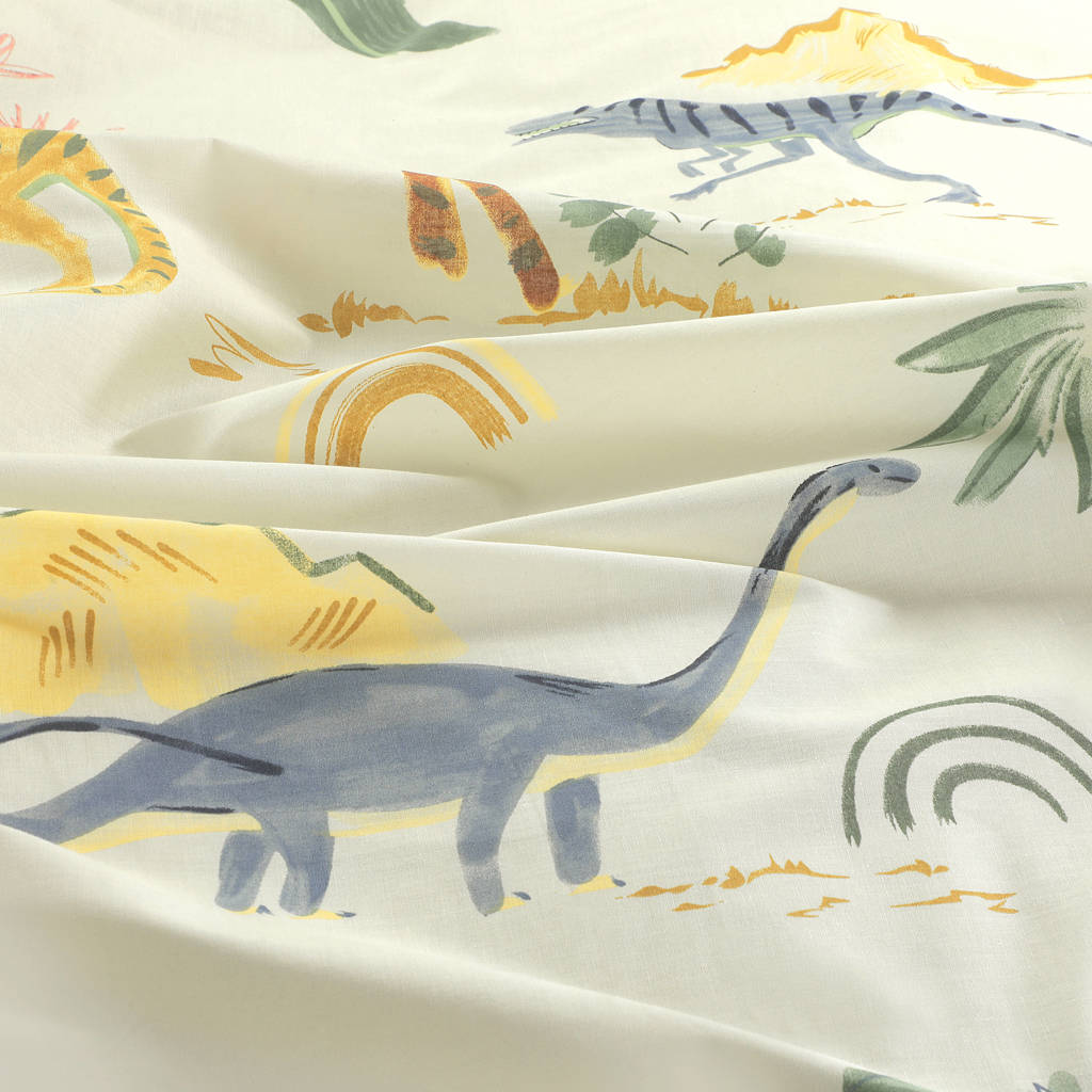 katoenen dekbedovertrek 1-persoons dino (140x200 cm)