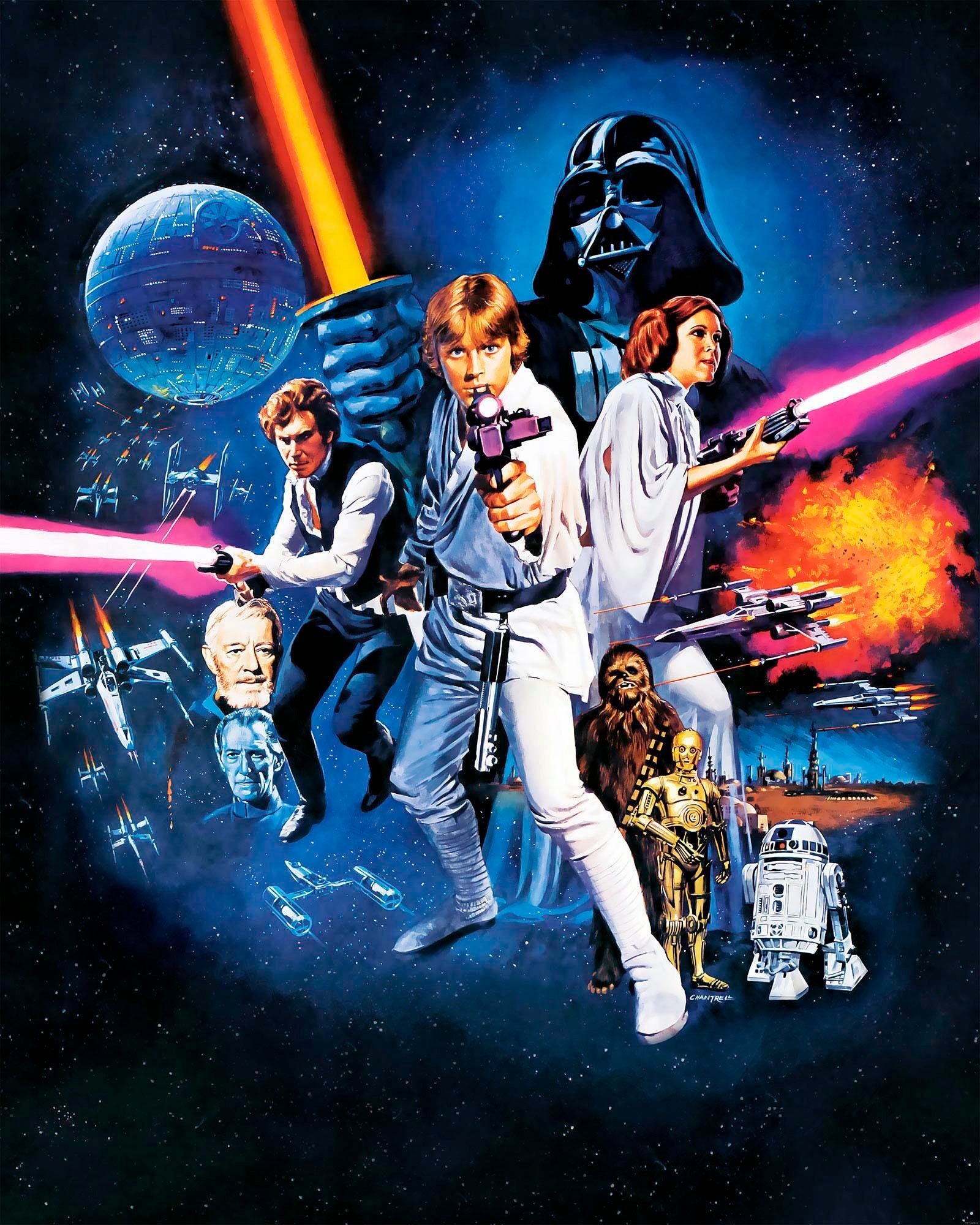 Komar Vliestapete »Digitaldruck Vlies -  Star Wars Poster Classic 1 - Grösse 200 x 250 cm« bedruckt glatt Kinderzimmer