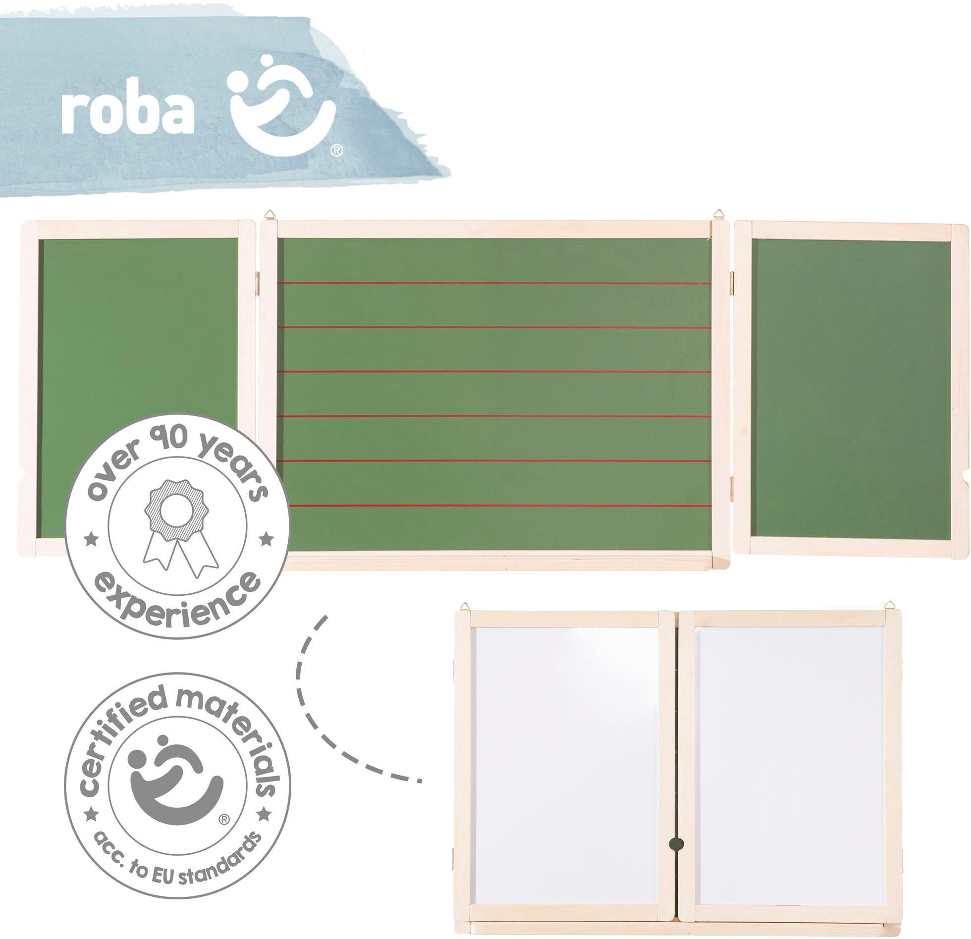 roba® Wandtafel »Schreib- & Maltafel magnetisch, weiss«