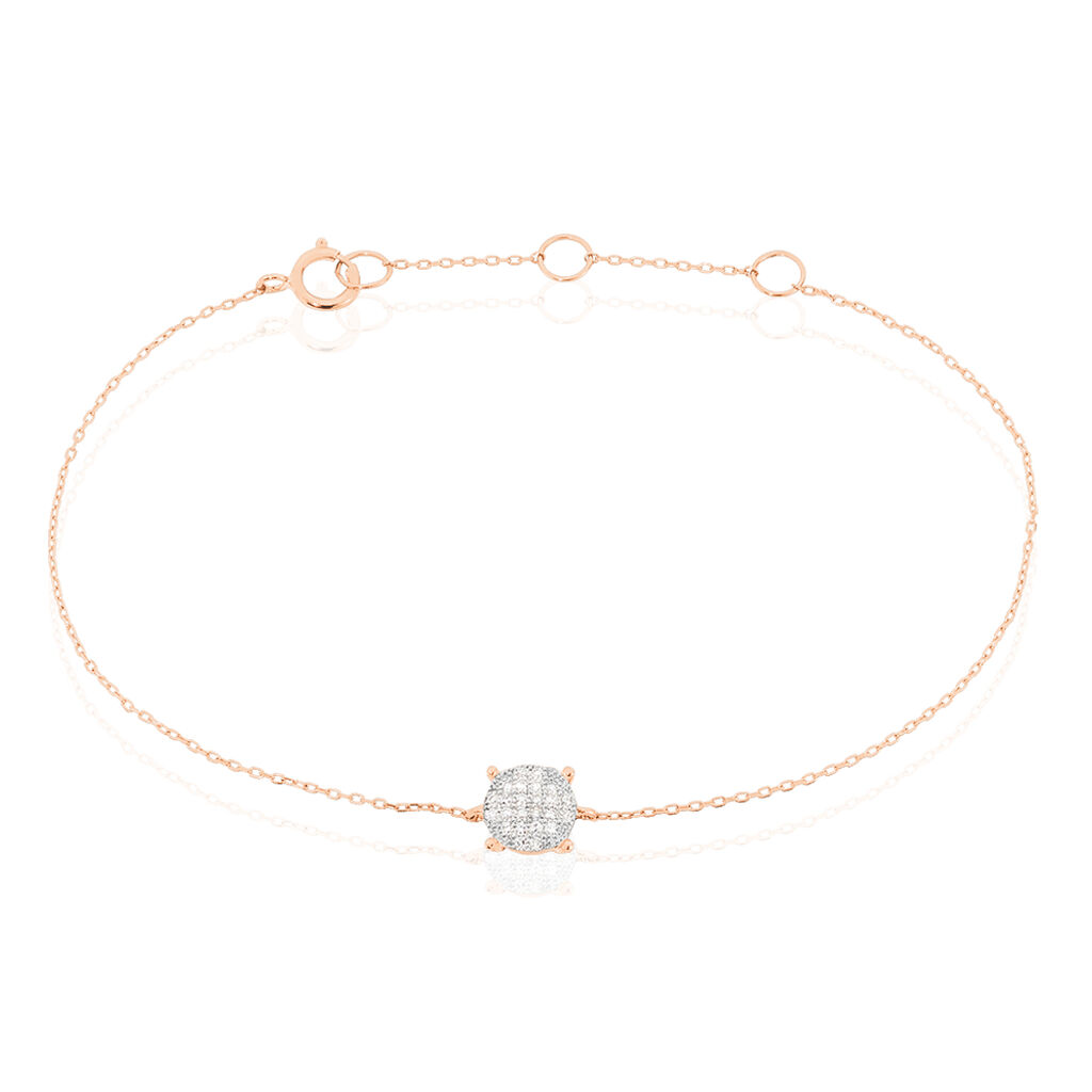 Bracelet Princesse Or Rose Diamant