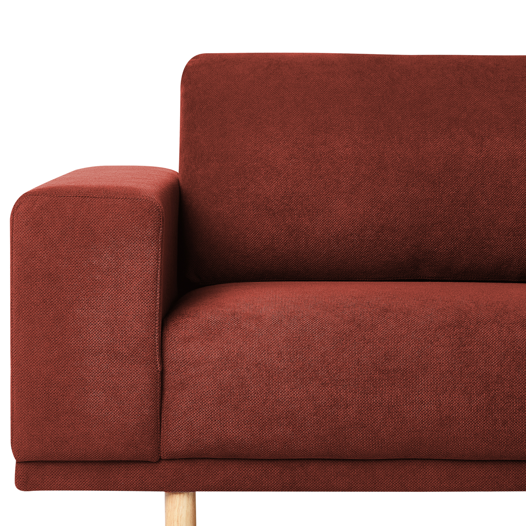 Beliani - NIVALA - Driezitsbank - Rood - Polyester