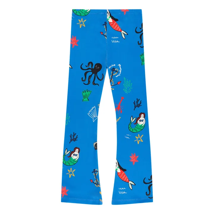 Maison Mangostan Legging Mermaid Coton Bio | Bleu