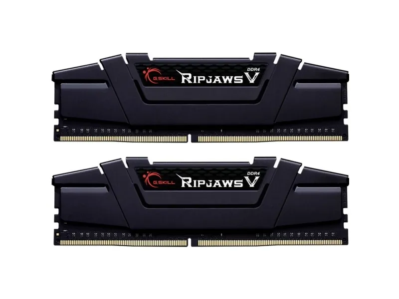 G.Skill Ripjaws V - DDR4 - sæt - 64 GB: 2 x 32 GB - DIMM 288-PIN - 3600 MHz / PC4-28800 - CL16 - 1.45 V - ikke bufferet - ikke-ECC - klassisk sort