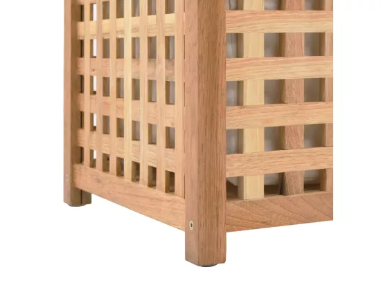 Coffre de blanchisserie 77,5x37,5x46,5 Bois massif de noyer