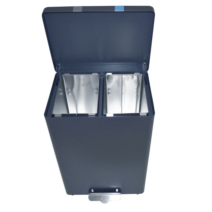 Vepa Bins Brandveilige Pedaalemmer Recyclokick 2 Grafietgrijs 2x 34 liter (VB191406)