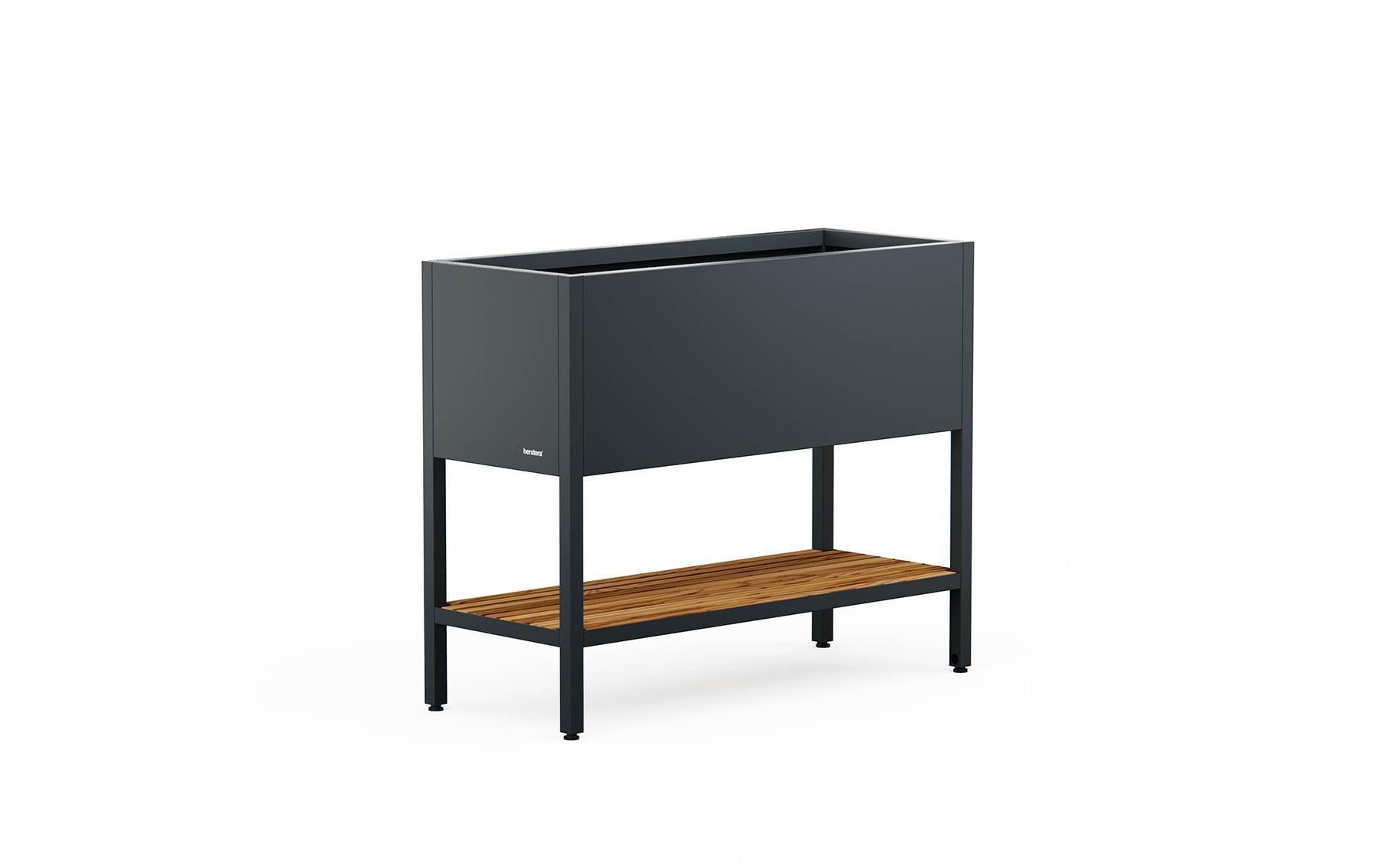 Pflanzentisch Deco Grow Table 100 x 40 x 80 cm, Anthrazit<br>Mobiles Blumenbeet