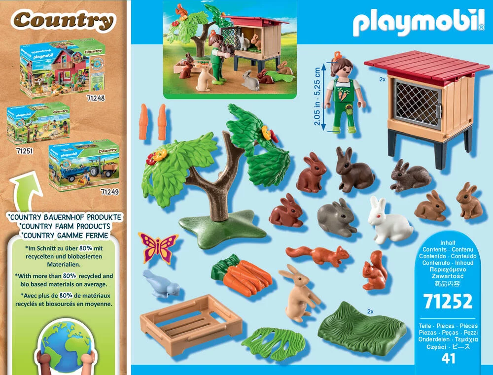 COUNTRY - ENFANT ET LAPINS - 71252