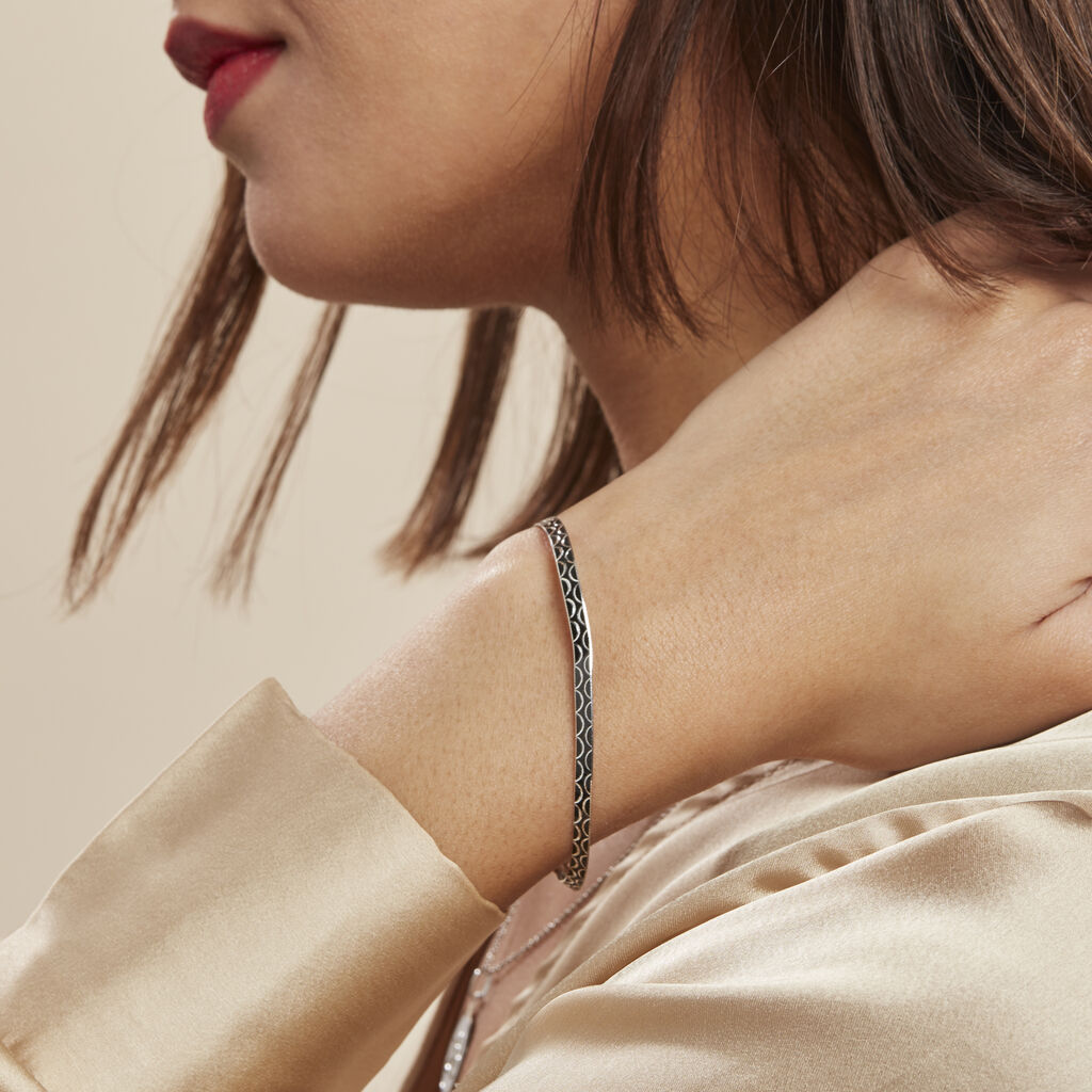 Bracelet Kalyane Argent Bicolore