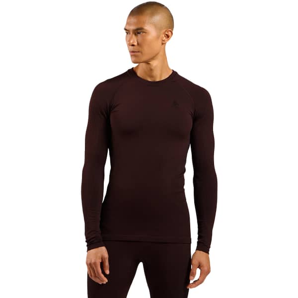 T-shirt thermique ODLO PERFORMANCE WARM BL TOP CREW NECK L/S FUDGE