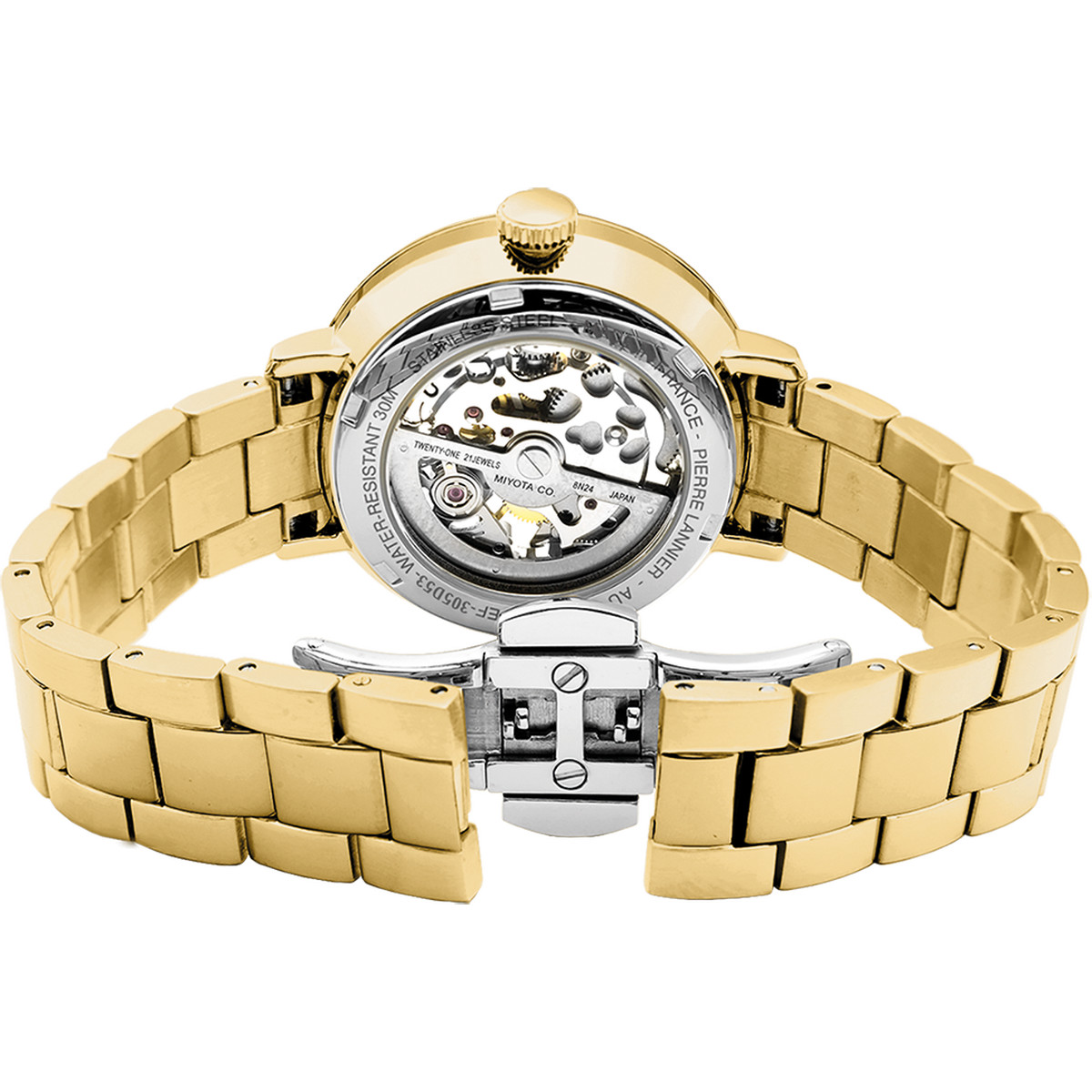 Montre PIERRE LANNIER Automatic femme automatique acier doré