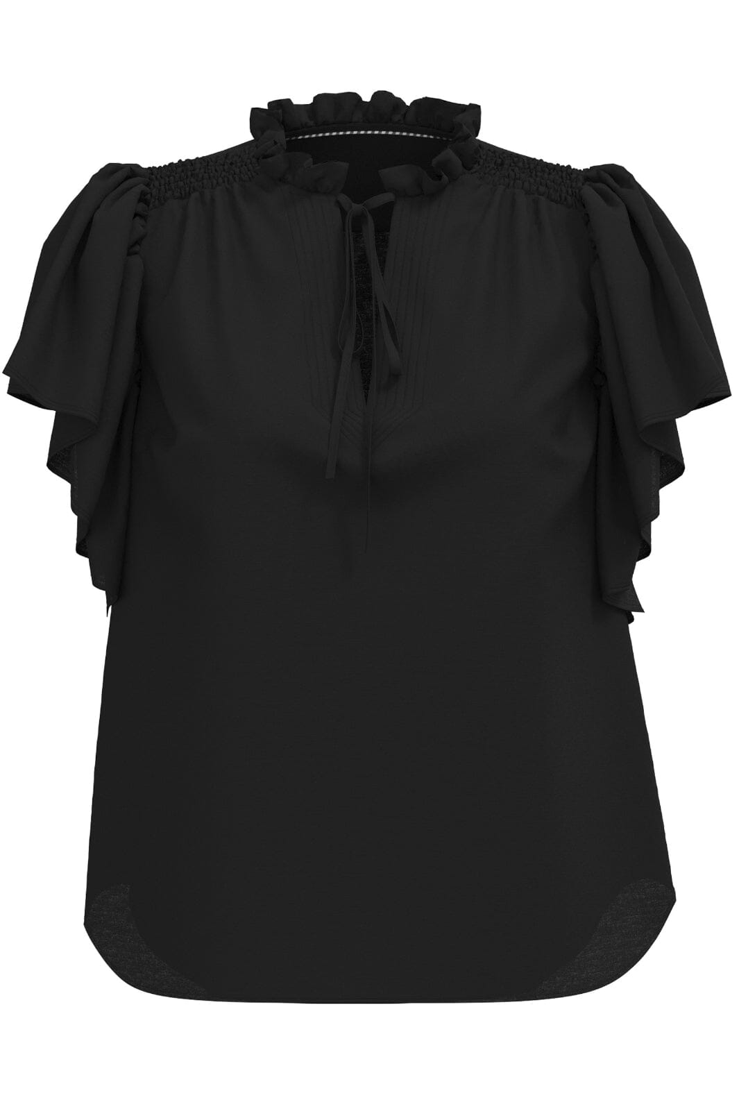 Co´Couture Heracc Ss Frill Top 35703 96 black