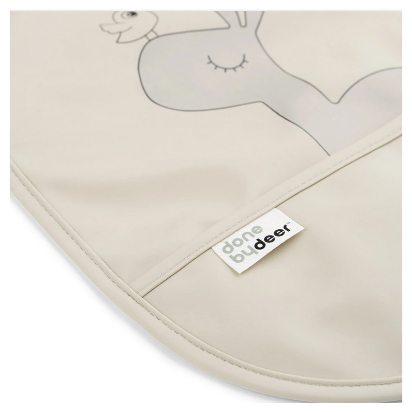 Lot de 2 bavoirs avec attache en velcro - Sable