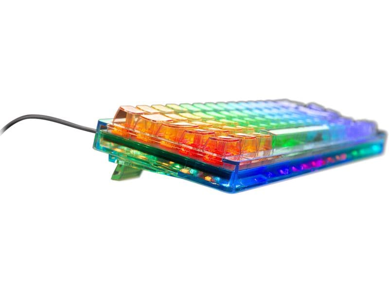 DELTACO Gaming-Tastatur GAM-160-T-CH Weiss Mechanische-Tastatur, RGB-Beleuchtung, Hot-Swap-Schalter