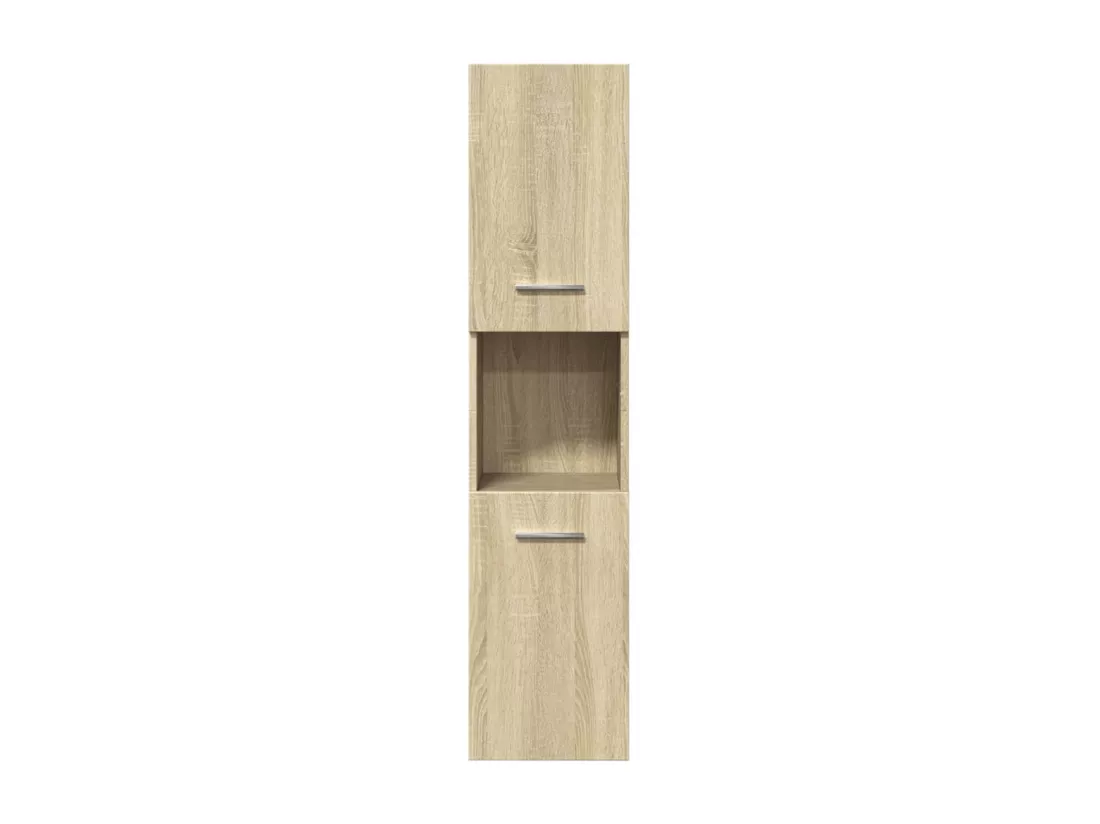 Ensemble de meubles de salle de bain 4 pcs chêne sonoma