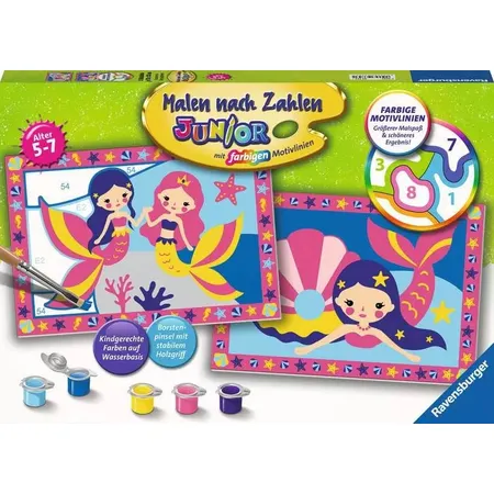 Ravensburger Malen nach Zahlen - Bezaubernde Meerjungfrauen