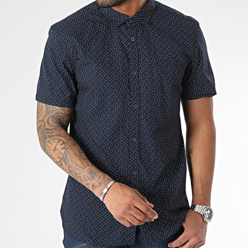 Chemise Manches Courtes Cut 10711556D Bleu Marine
