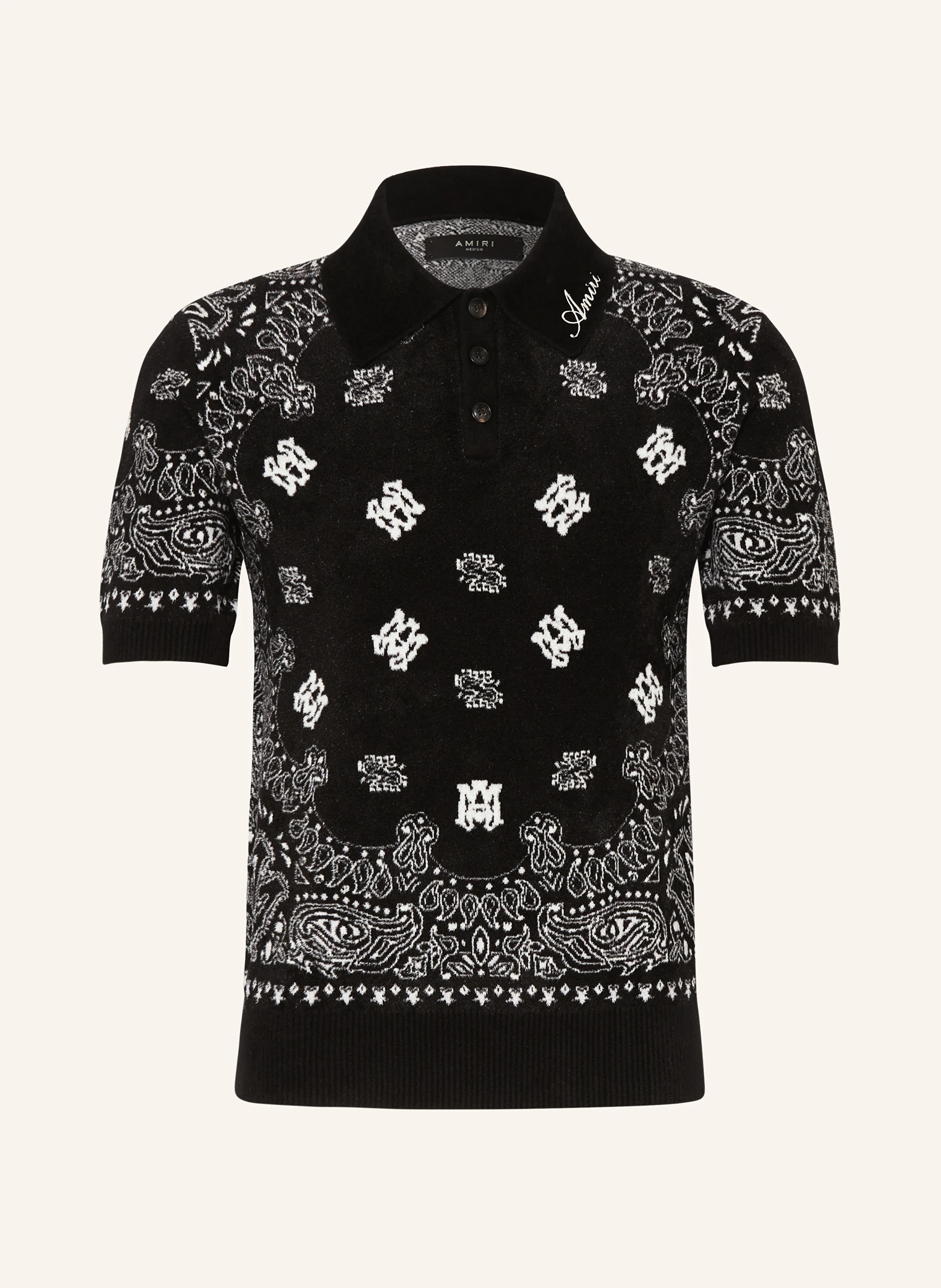 AMIRI Strick-Poloshirt
