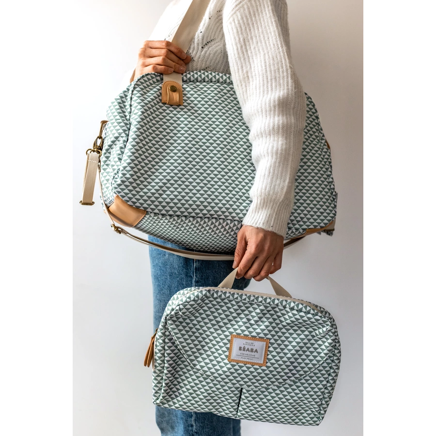 BEABA® Wickeltasche Geneva II Play Print Salbeigrün