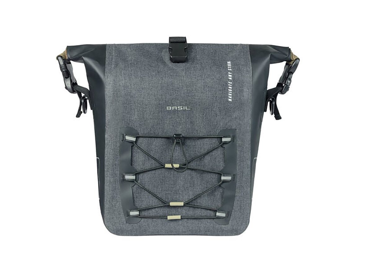 Basil Navigator Storm M 12-15 Liter enkele fietstas - Black