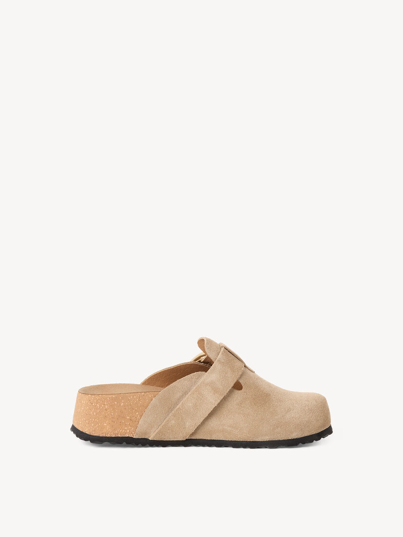 Leren Slipper - beige