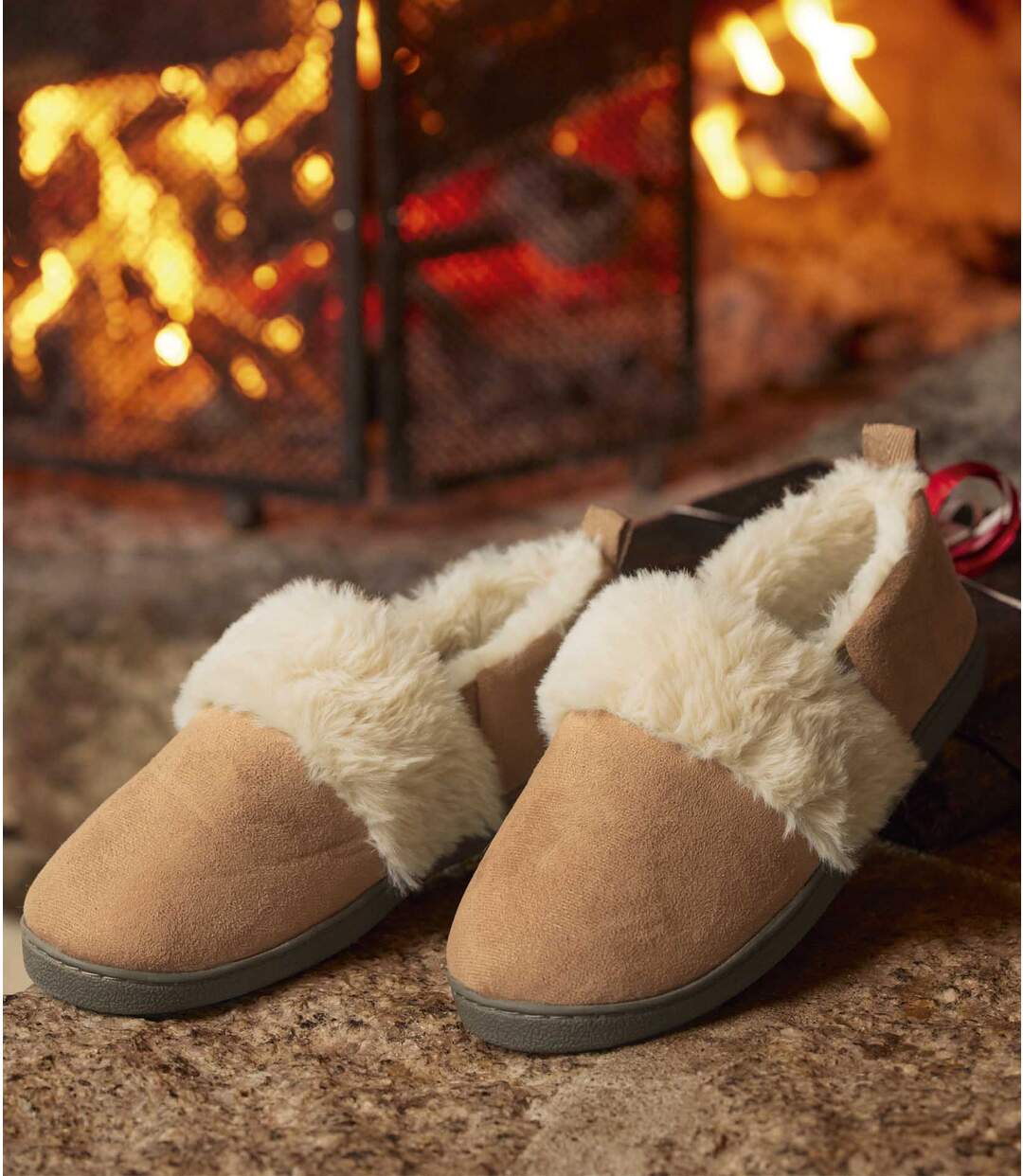 Chaussons Scratchés Fourrés