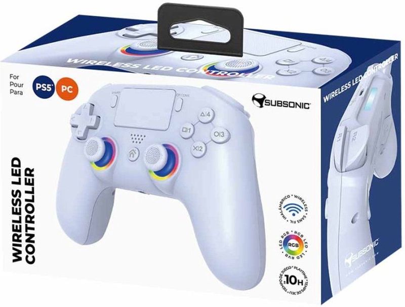 Subsonic - Draadloze Controller - Wit - PS5 Compatibel