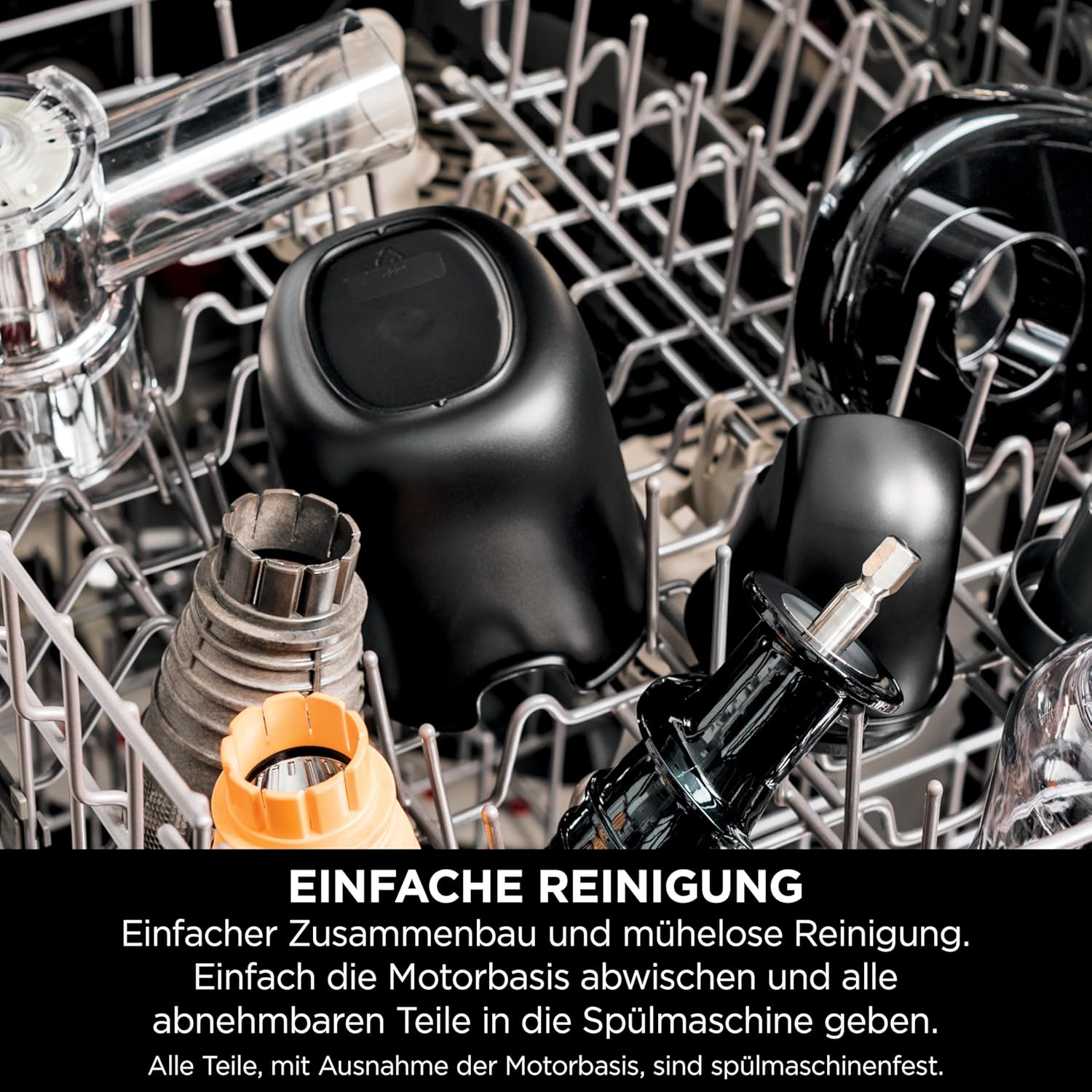 Ninja Kaltpresse-Entsafter Gemüse und Obst mit 700-ml-Becher & 1,1-L-Fruchtfleischbehälter, für frische Säfte, Drinks & Wellness-Shots, kompakt, spülmaschinenfest & abnehmbare Teile, Grau JC151EU